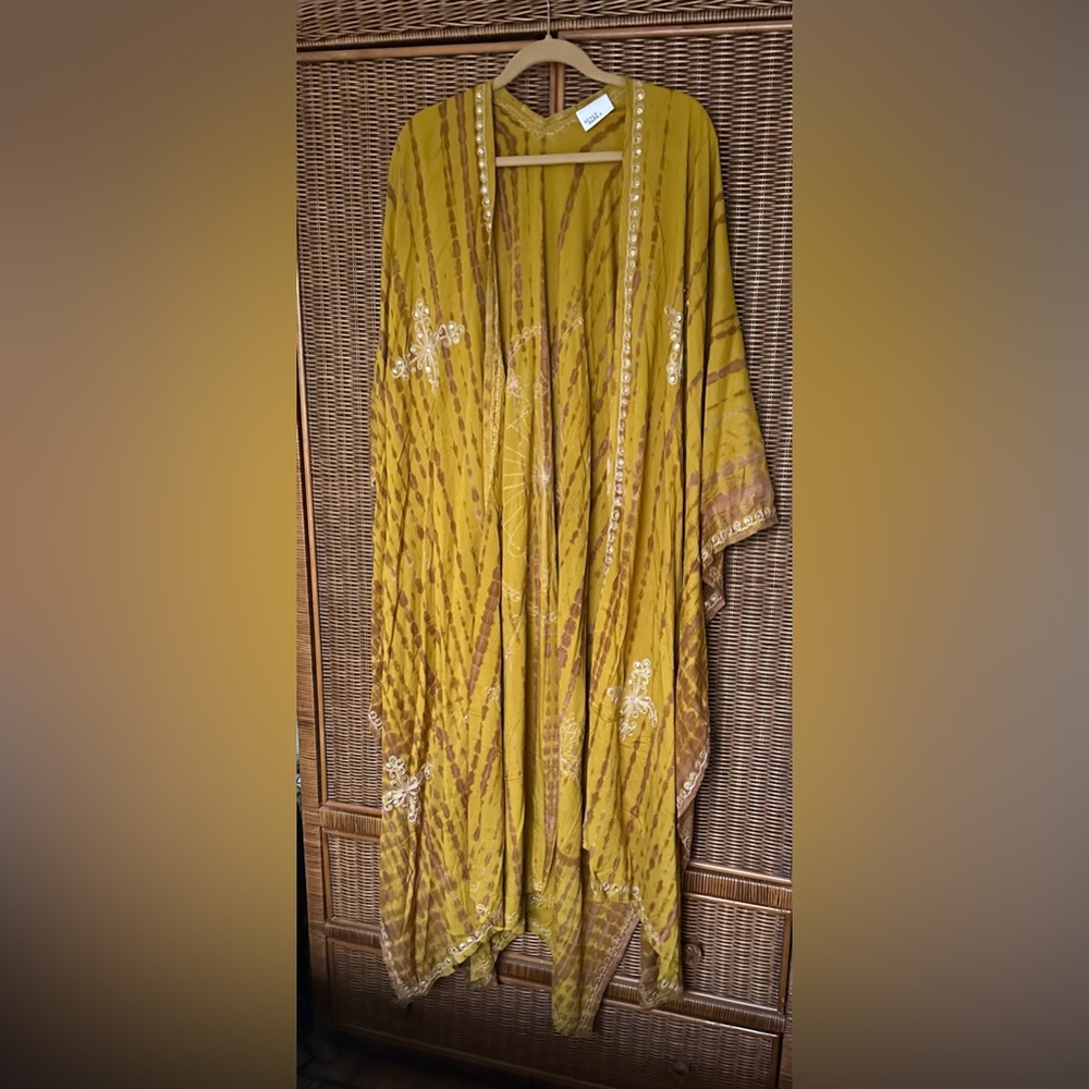 One of a kind embroidered kimono